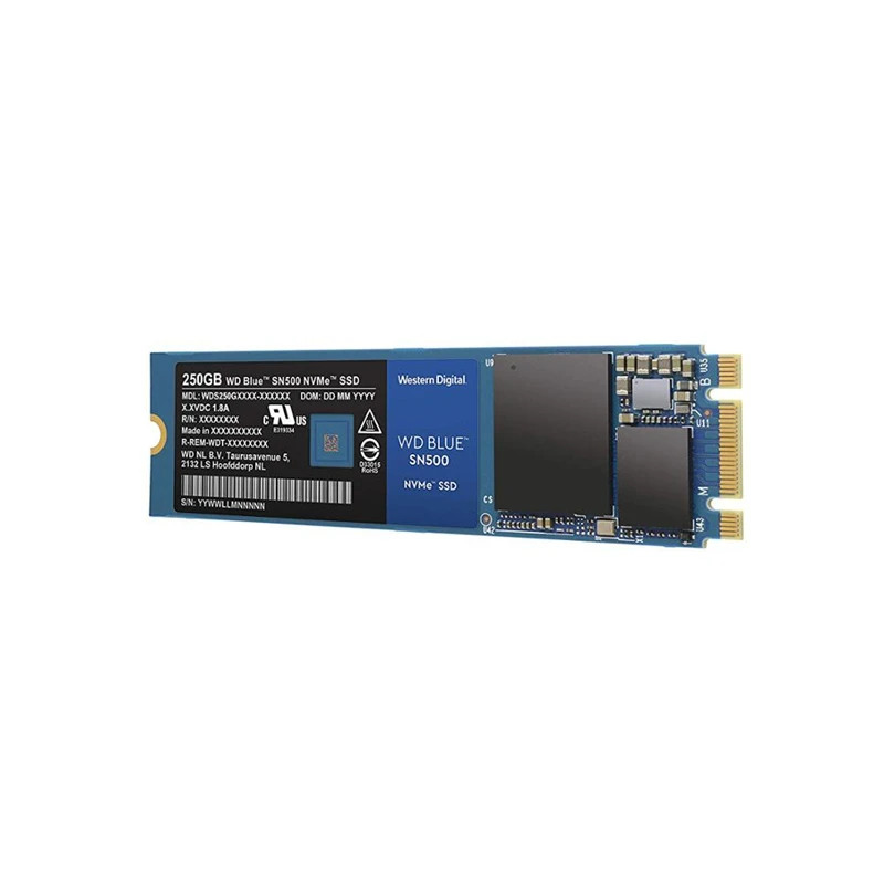 Топ Western Digital Blue SN500 SSD Drive 250 ГБ 500 Гб M.2 2280 NVMe PCIe Gen3* 2 Внутренний твердотельный накопитель для ПК ноутбука