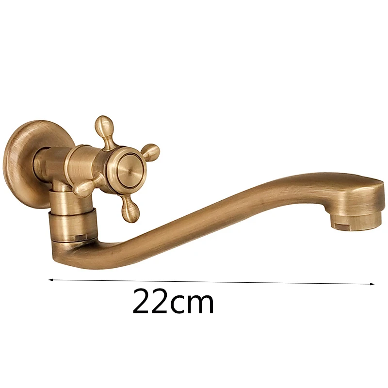 25CM/22CM Longer Faucet Spout Bath Faucet Shower Single Cold Mop Antique Brushed Solid Brass bathroom faucet water tap faucet