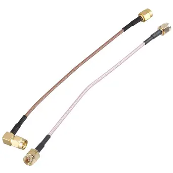 

6 inch SMA Male to SMA Right Angle Male Plug Jumper Pigtail Cable RG316 & 6.5 inch Length SMA Male to SMA Male Cable
