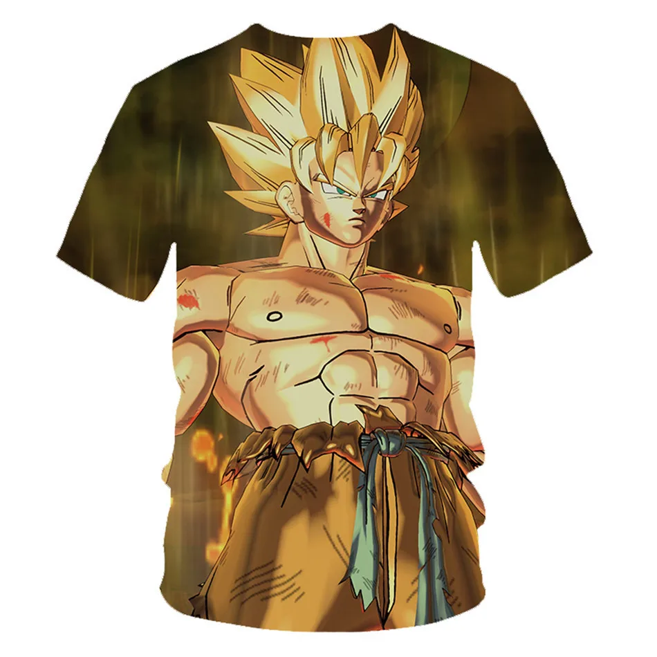 Коллекция года, летняя детская футболка с драконом и шариком Z Ultra Instinct God Son Goku Super Saiyan Детская футболка с 3D принтом Футболка для мальчиков и девочек