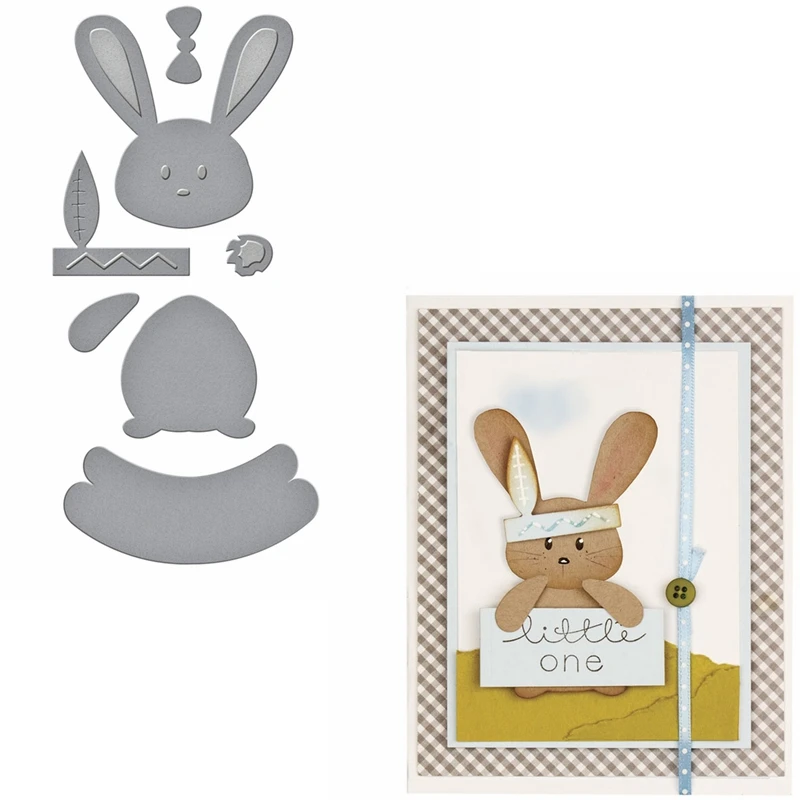 

Adorable Rabbit Metal Cutting Dies Stencils Adorable Rabbit Die Cuts For Card Making Decoration New 2019