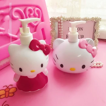 

антисептик для рук Bathroom Accessories 350-450ml Soap Dispenser KITTY Shower Gel Bottle Hand Soap Bottle Emulsion Press Bottle