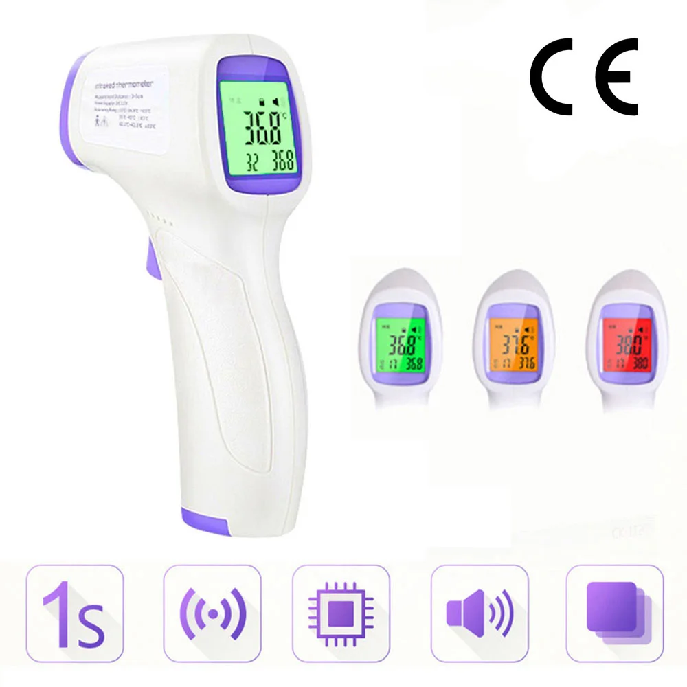 

CE Approved Digital Infrared Thermometer for Kids Forehead Non-contacts Forehead Body Thermometer Backlight Thermometer