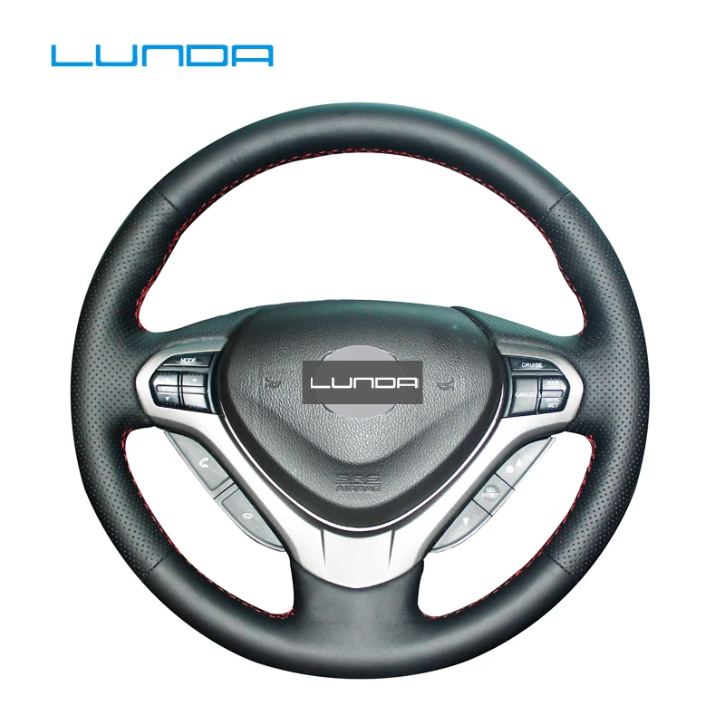 

DIY Custom Hand-Stitched Artificial Leather Car Steering Wheel Cover for Honda Spirior OId Accord