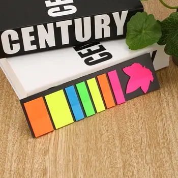

Colorful Sticky Notes Portable Mini Page Markers Different Shapes Indicate Tabs Memo Stickers With a Bottom Card
