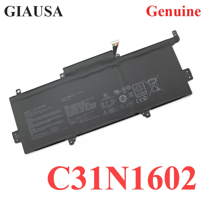 GIAUSA Genuine C31N1602 Аккумулятор для ноутбука ASUS Zenbook U3000 U3000U UX330 UX330U UX330UA UX330UA-1A 0B200 |