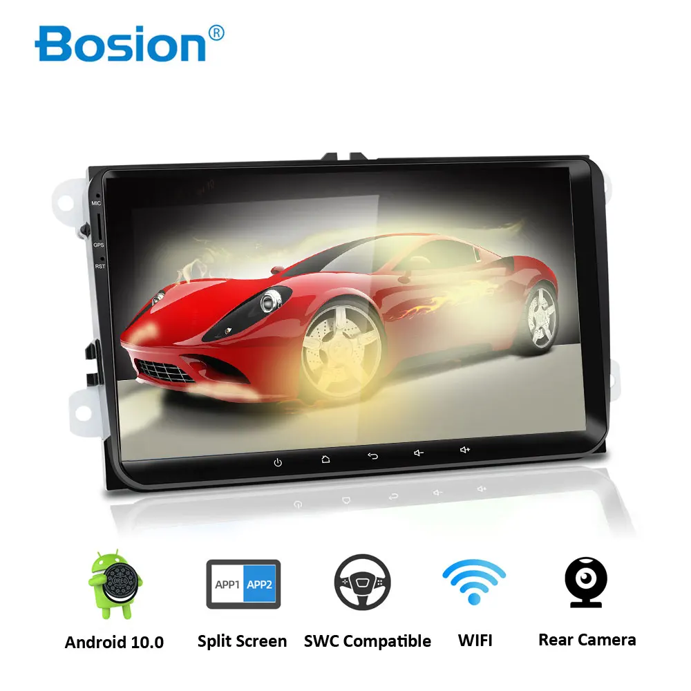 Bosion Android 10 0 автомобильное аудио радио для volkswagen polo PASSAT B7 CC skoda Octavia GOLF 5 Golf 6 TIGUAN TOURAN