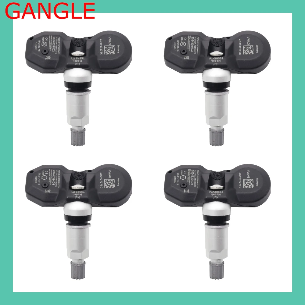 Система контроля давления в шинах TPMS 4 для AUDI A4 A6 A8 OEM # 4D0907275C 433 МГц|Системы