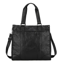 Мужская деловая дорожная сумка-Органайзер для путешествий, сумки для путешествий, кожаная сумка для багажа, повседневный рюкзак, прочная сумка черного цвета