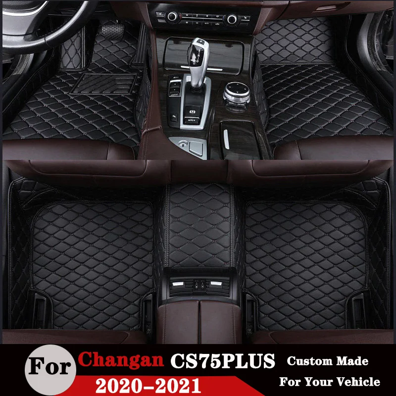 

Автомобильные коврики для Changan CS75 Plus 2021 2020, коврики из искусственной кожи для ног, коврики, автомобильные аксессуары, украшение интерьера