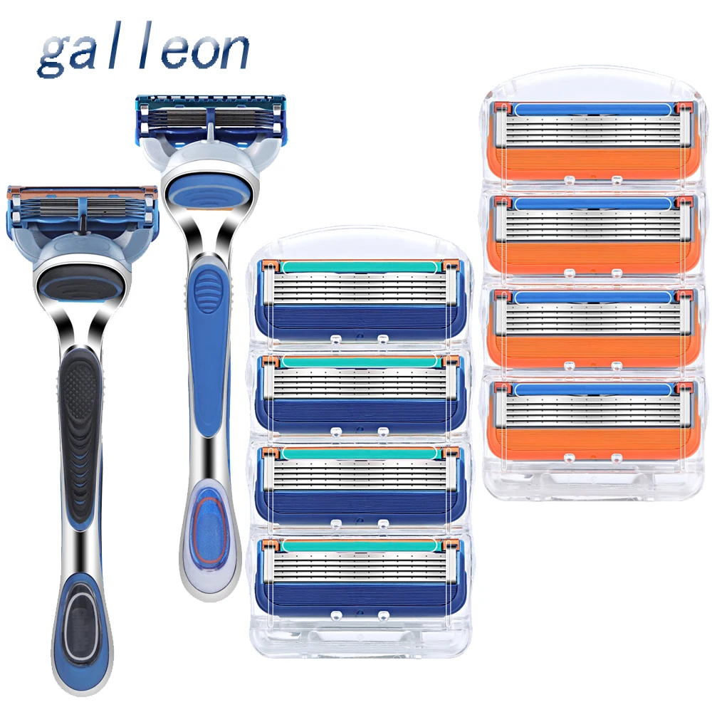 

High-quality professional men's razor shaver holder 5-layer home razor, suitable for Gillette Fusione men's face or Mache 5 hot
