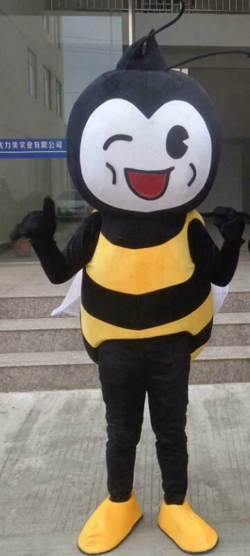 Bee Mascot Costume Cosplay Party Game Dress Outfit Advertising Halloween Adult