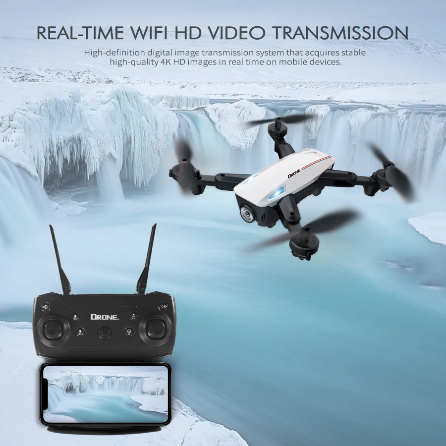 D58 Профессиональный складной Дрон с камерой 4K 1080P HD WiFi FPV оптический поток RC Квадрокоптер вертолет игрушки