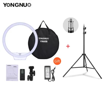 

YONGNUO YN608 3200K~5500K Bi-Color Ringlight LED Light Video Light Photography Flashlight Studio Camera Light