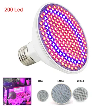 

Qvvcev Full spectrum Led Plant Grow Light Bulbs Lamp for hydroponics system Flower greenhouse Vegetable grow Indoor E27 lighting