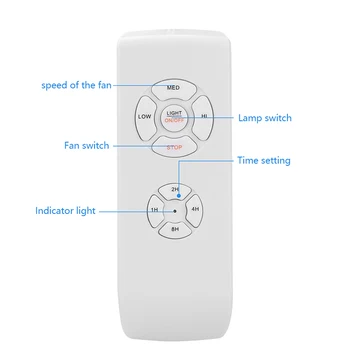 

110V Smart Home Universal Ceiling Fan Lamp Remote Controller Kit Remote Adjust Speed Light Remote Control Transmitter Switch