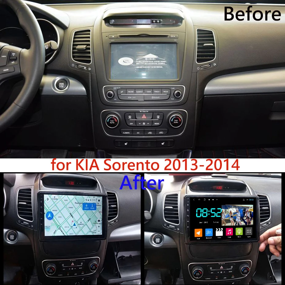 Android 8,1 автомобильный DVD 1din мультимедийная Navi система для KIA SORENTO 2013- Автомобильный gps навигатор стерео wifi головное устройство SWC wifi BT