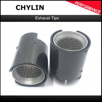 

Top Quality Real Matte Carbon + Stainless Steel M Performance Exhaust Muffler Pipes For M2 M3 M4 M5 M6 Diffuerser Mufflers Tips