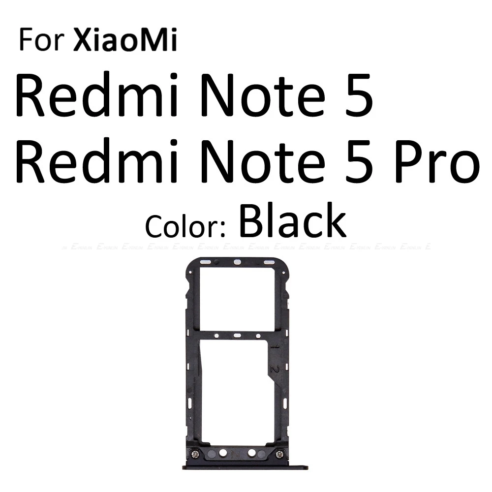Sim Micro SD карты гнездо держатель Слот лоток ридер для XiaoMi Redmi 5 Plus Note 5 Pro адаптер контейнер Разъем Запчасти