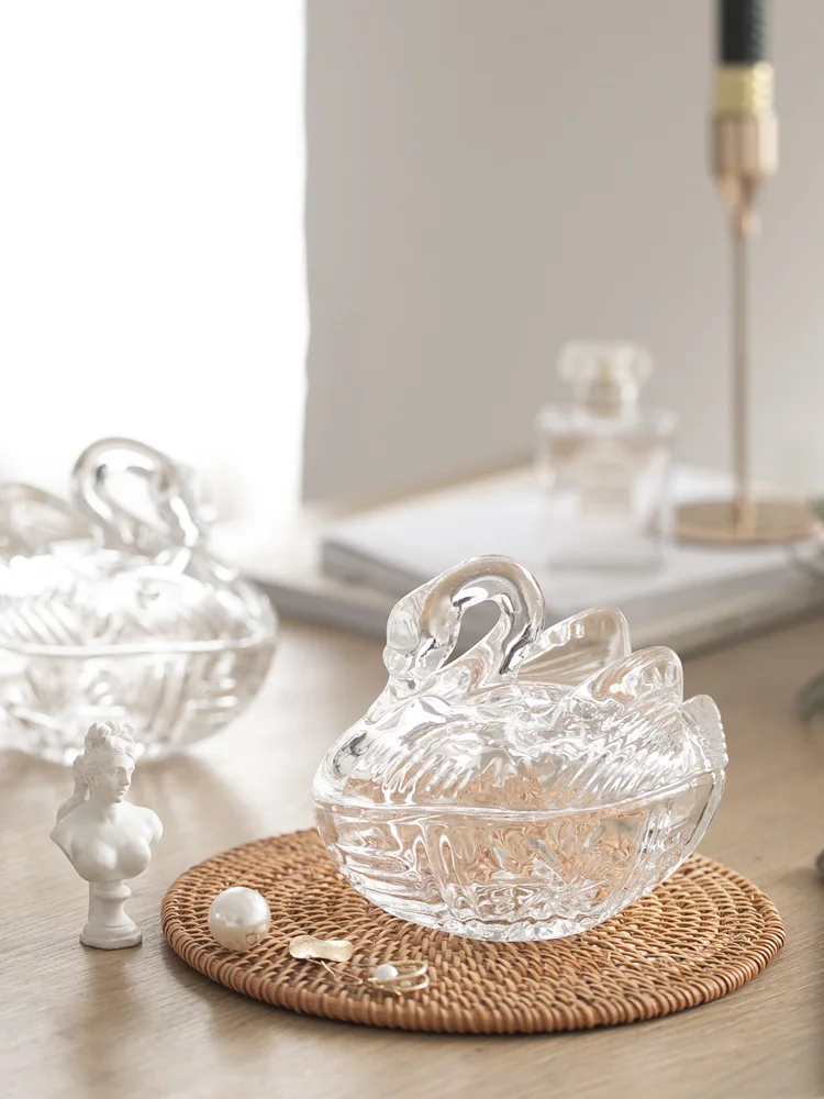 Glass Storage Jar Animal Sculpture Desktop Decoration Toothpick Holder Sugar Bowl and Salt BowlHome Decoration Desktop Ornaments 3
