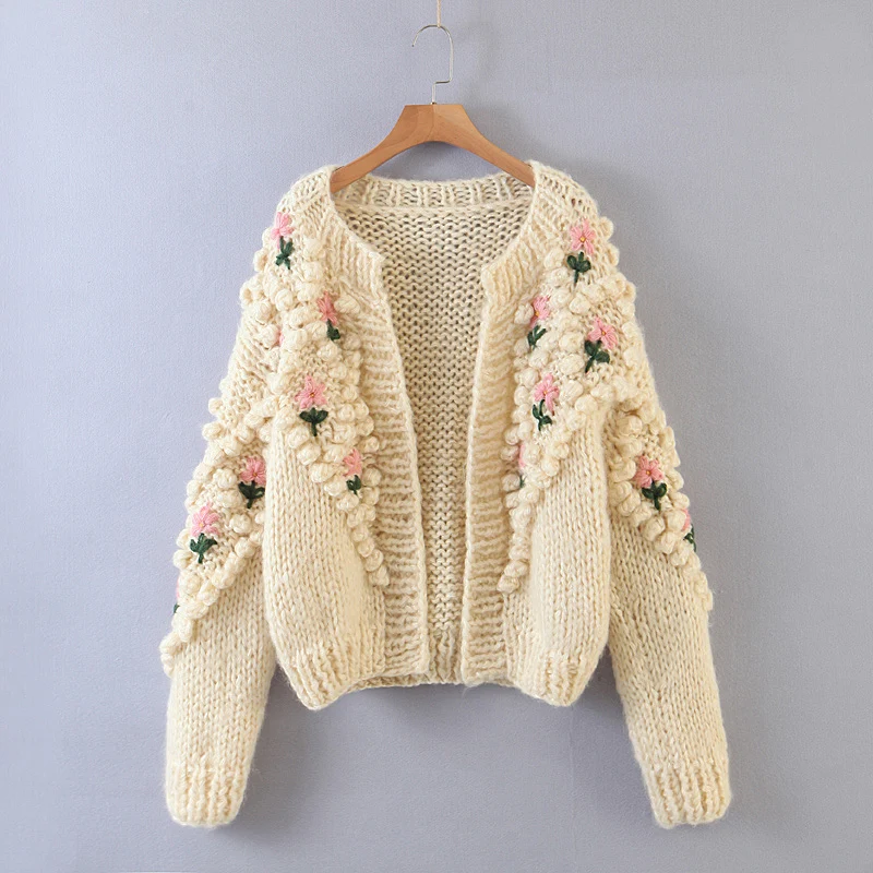 High Quality Women Cardigans with Floral