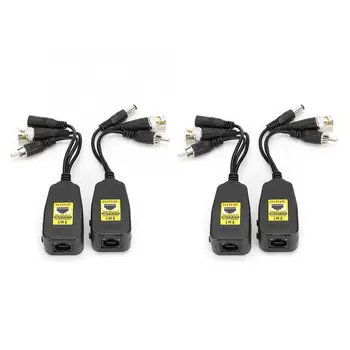 

2Pair 3-in-1 Power+Video+Audio Balun Connector Transmitter 8MP CVI/AHD/TVI/CVBS Audio Transmitter