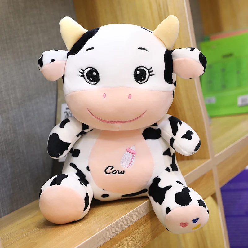 1pc 22/26CM Kawaii Baby Cow Plush Toys Stuffed Soft Animal Cute Cattle Dolls for Kids Girls Home Decor Appease Birthday Gift