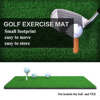 

Indoor Golf Practice Mat Residential Training Artificial Grass Golf Exercise Mat Practice Rubber Tee Holder Golf Mat Pad Traine