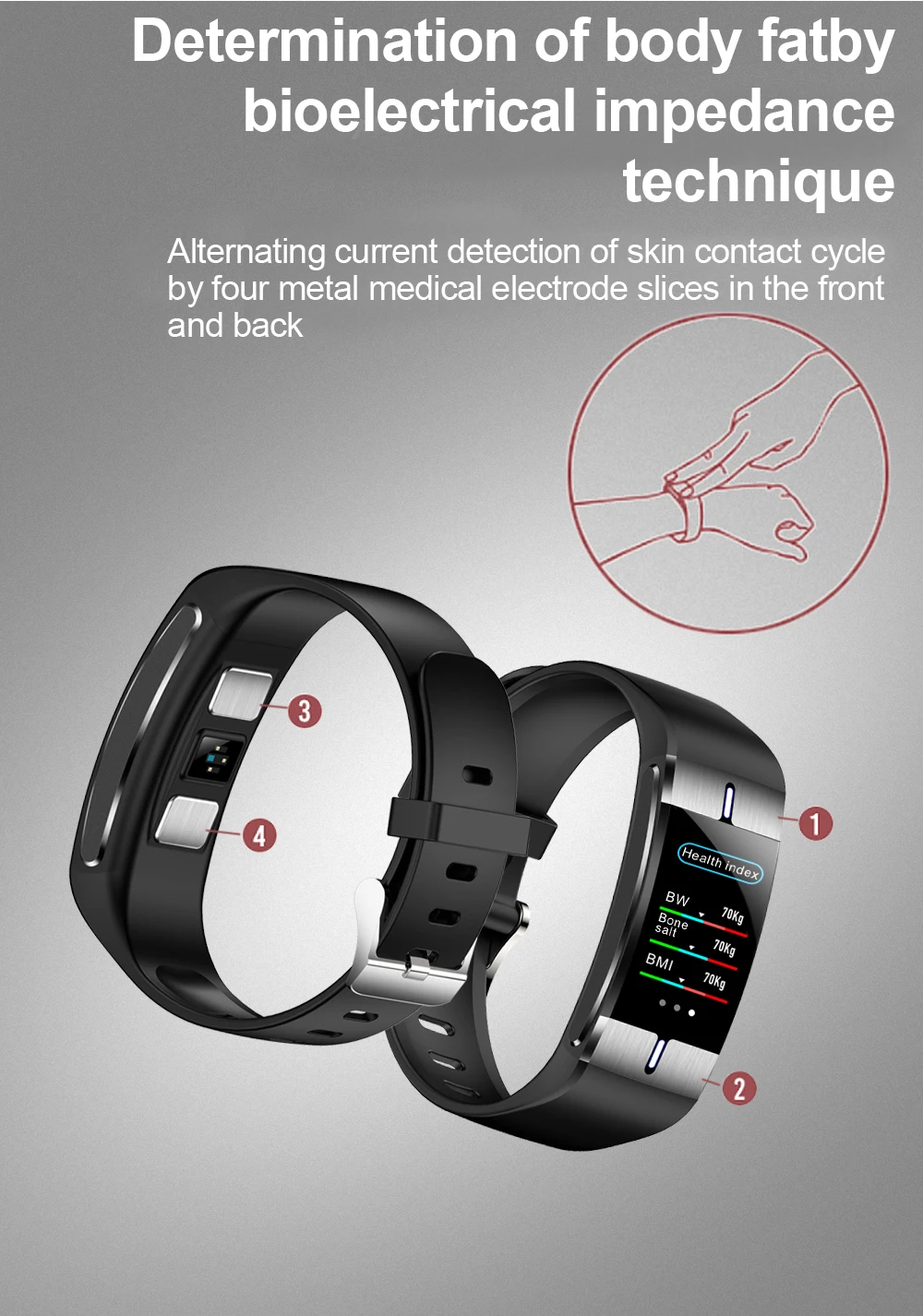Смарт-браслет для измерения артериального давления для мужчин t фитнес-трекер для тела Жир часы умный браслет для женщин и мужчин