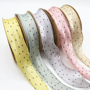 

5 Yards 2'' 50MM Dot Organza Ribbons For Bow-Knot Hair Bows DIY Handmade Materials M20062804