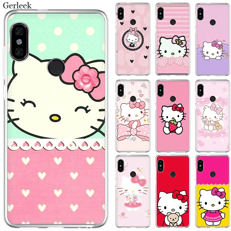

Mobile Phone Case For Redmi 3S 3 4 6 4A 4X 5A 7 7A K20 GO Pro Plus Hard Cover Good-looking Hello Kitty Shell