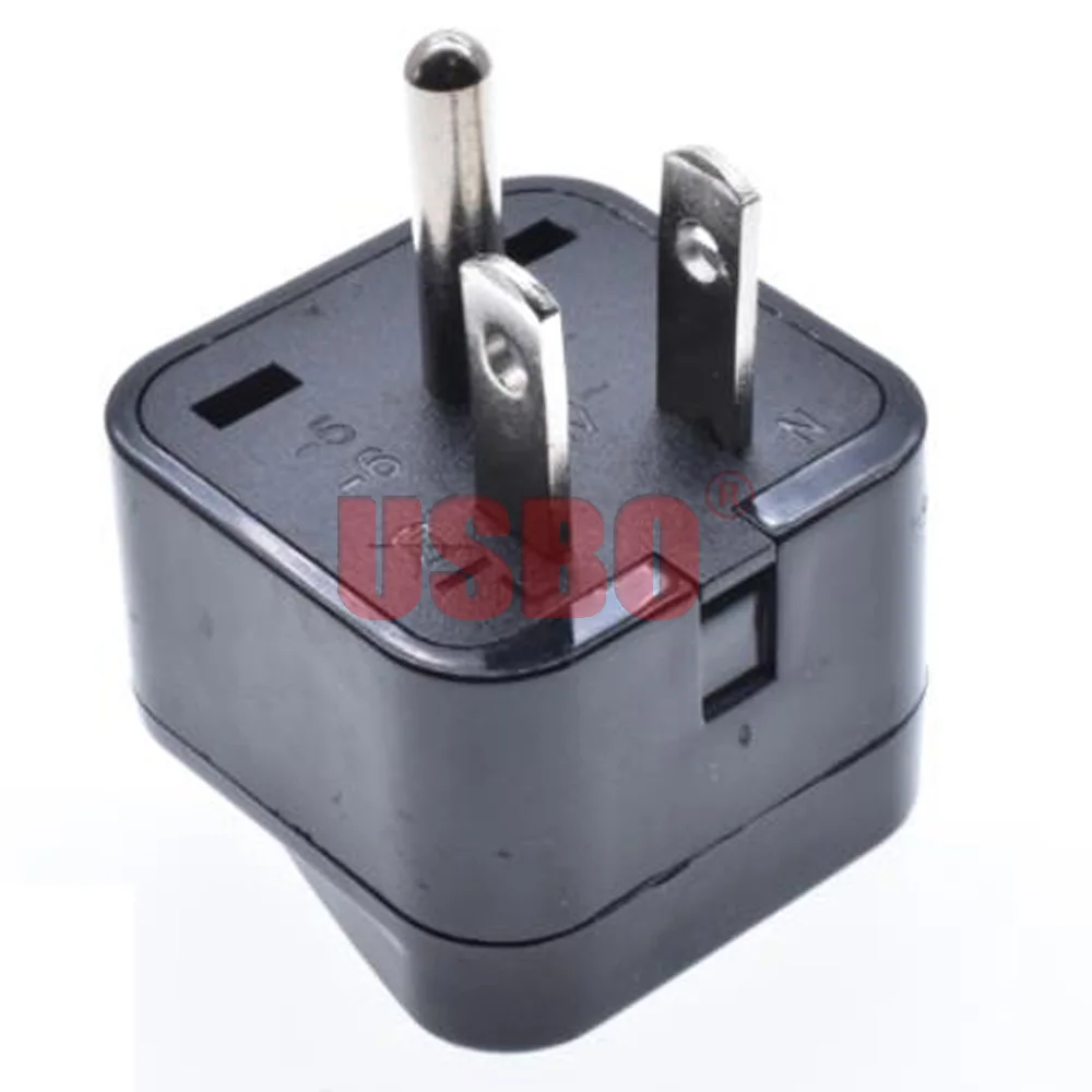 Black white universal AU UK US EU German France Israel Italy Swiss Brazil South Africa travel adapter plug socket converter