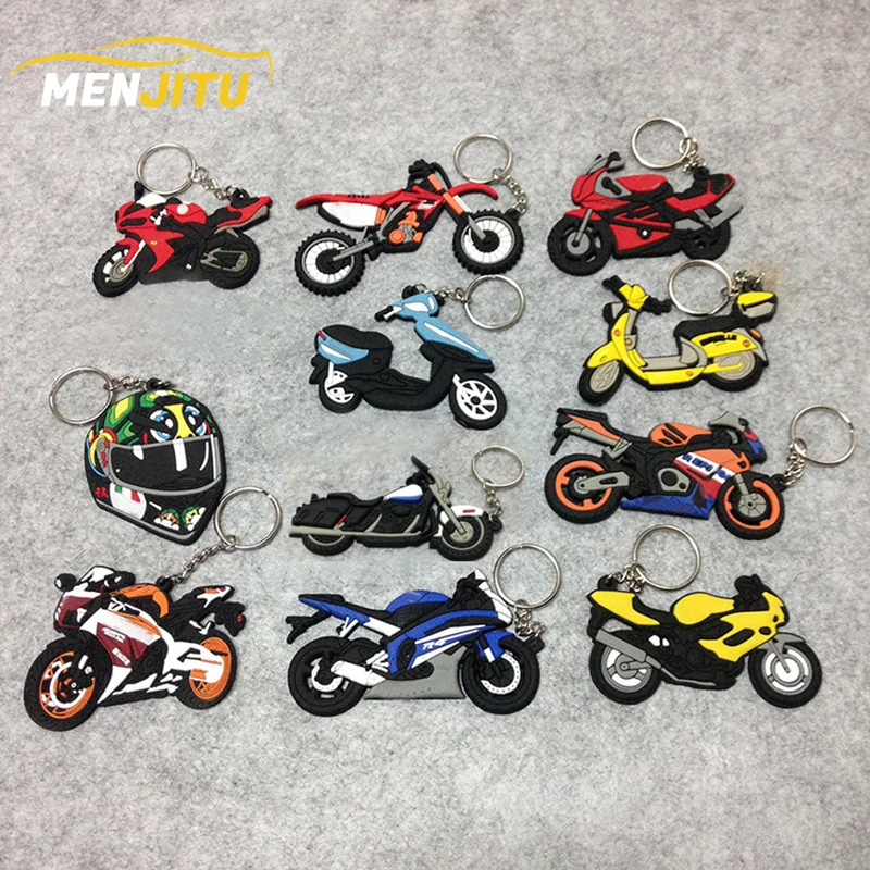 Универсальный брелок для ключей на мотоцикл резиновый Honda Suzuk Kawasaki Yamaha Ducati KTM CBR GSXR