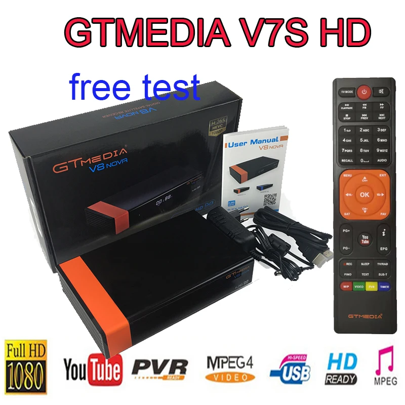 

Gtmedia V8 Nova DVB-S2 Satellite TV Receiver Built in Wifi DVB-S2 Full HD with 2years cccam server line Satellite receiver v8