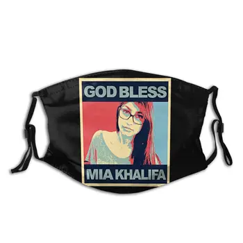 

Mia Khalifa Mouth Face Mask With Replaceable Filters Summer Anti Bacterial Haze Mouth Protection Cover Mouth Muffle