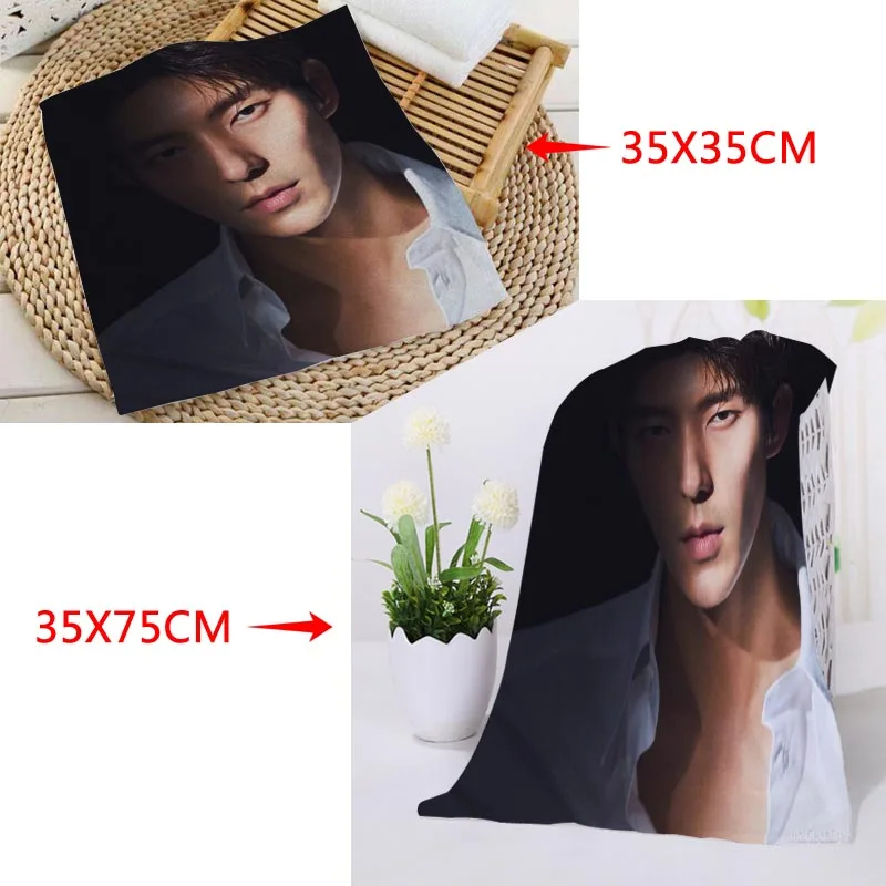 Новое поступление на заказ LEE JOON GI полотенце для лица с рисунком из микрофибры квадратные прямоугольные полотенца Размер 35x35 см 35x75 см - Цвет: 13