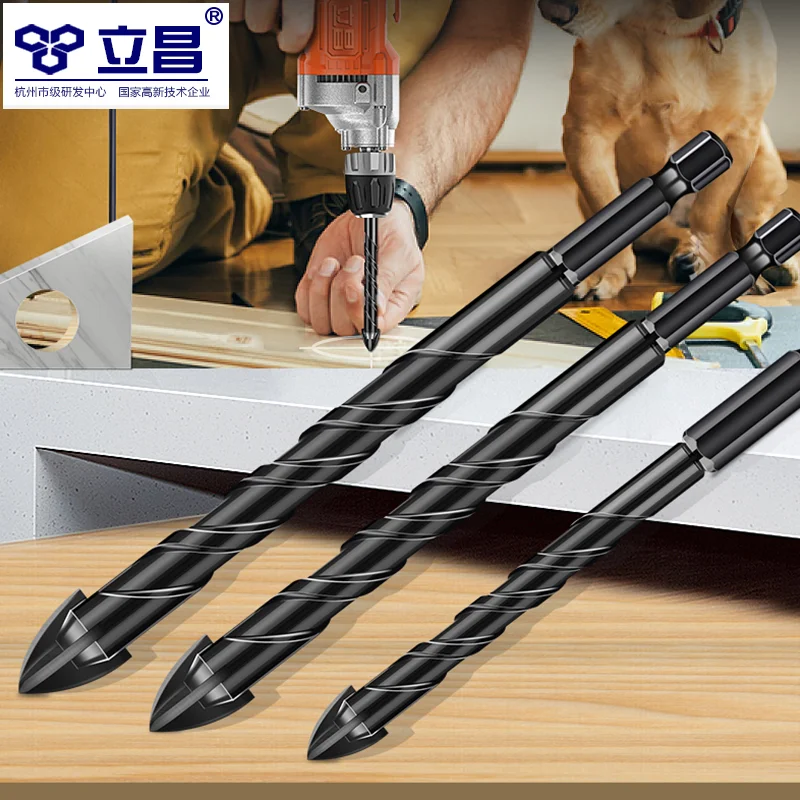 Carbide Alloy Triangle Drill Bits Set Tile Cermic Metal Wood Drilling Hole Tool 