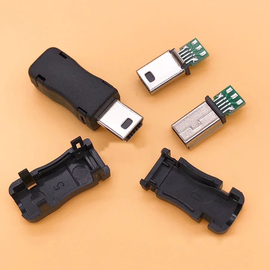EClyxun 10 компл./лот 3 в 1 MINI 10P 10Pin USB мини-джек 10P USB штекер разъем с пластиковой оболочке