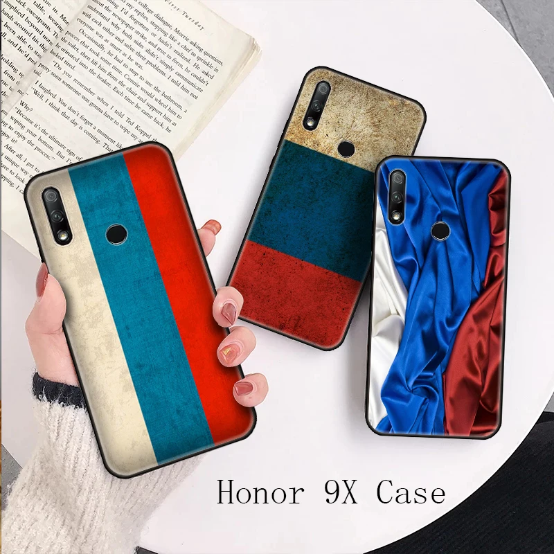 Soft TPU Phone Cases Pattern Russia flag Covers For Huawei Honor view 10 lite 10i 20i Nova 7pro 7se Mate20 Mate 30 P SMART 2019 | Мобильные