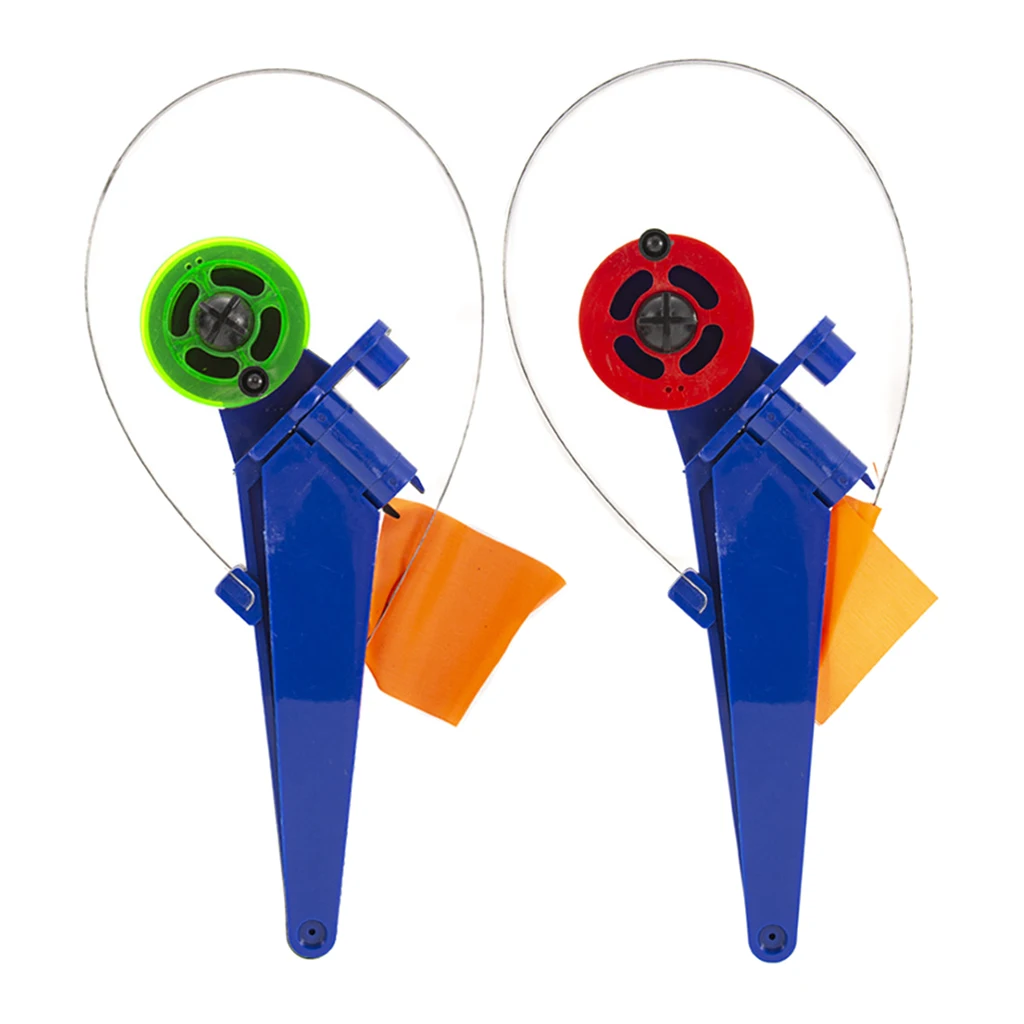 Pack of 2 Foldable Ice Fishing Rod Flag Hands Free Angler Winter Fishing Tackle Accessories