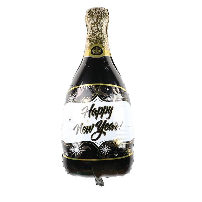 С днем рождения 30 день рождения украшения Золотая Корона шампанское стекло бутылка виски Кубок Фольга шар юбилей вечерние шары - Цвет: Синий