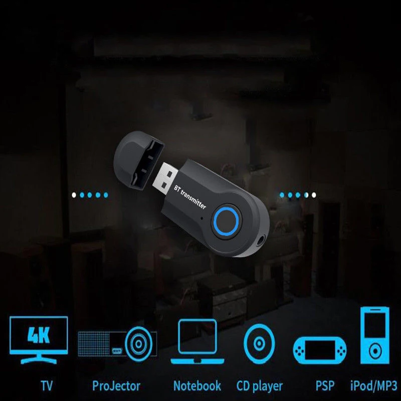 Usb-передатчик tv 2 в 1 Универсальный Bluetooth компьютерный аудио адаптер практичный, Высококачественный
