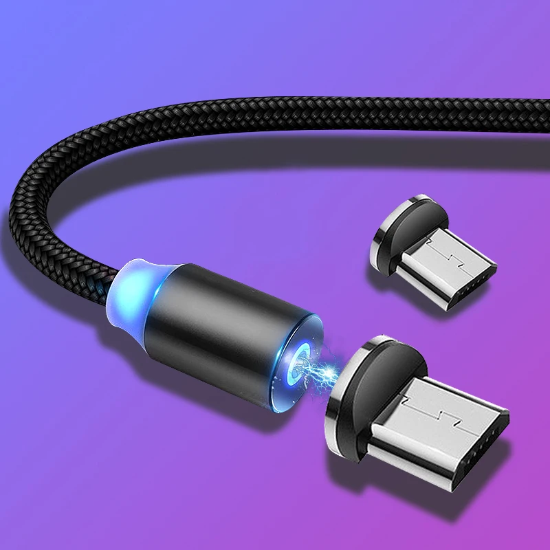 Магнитный Micro USB кабель для быстрой зарядки USB C кабель для передачи данных Шнур для мобильного телефона usb type C кабель для samsung huawei Xiaomi LG