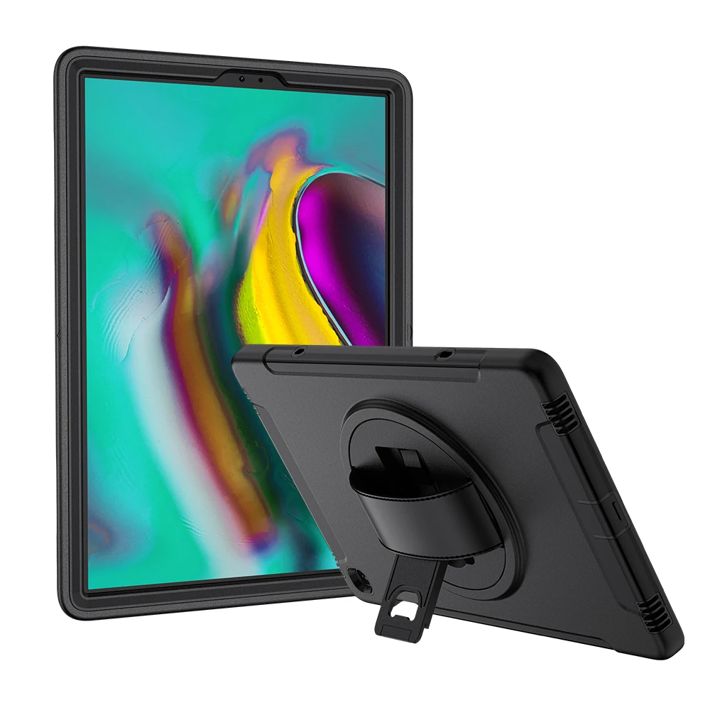 Чехол для планшета samsung Galaxy Tab S5e 10,5 T720 T725 4 в 1 pc+ TPU противоударный защитный чехол с подставкой и ремешком на руку