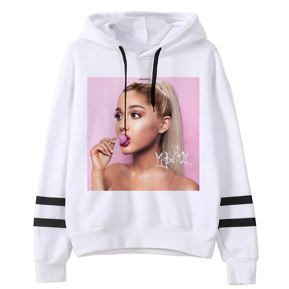 White ariana grande hoodie Clearance