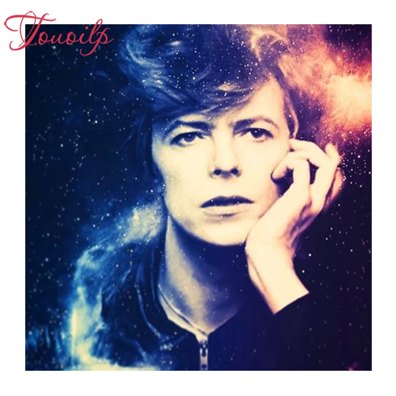 

TOUOILP David Bowie square&round Diamond Embroidery Diamond painting Cross Stitch Picture of Rhinestones Diamond Mosaic pattern