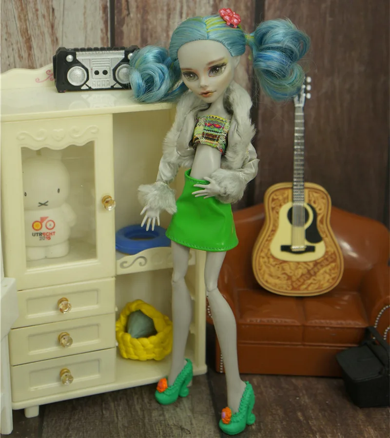Monstering High Doll Clothes Handmade Outfit Blouse Skirt Pants Personality Doll Clothing Set 1/6 Slim Doll DIY Decors 3