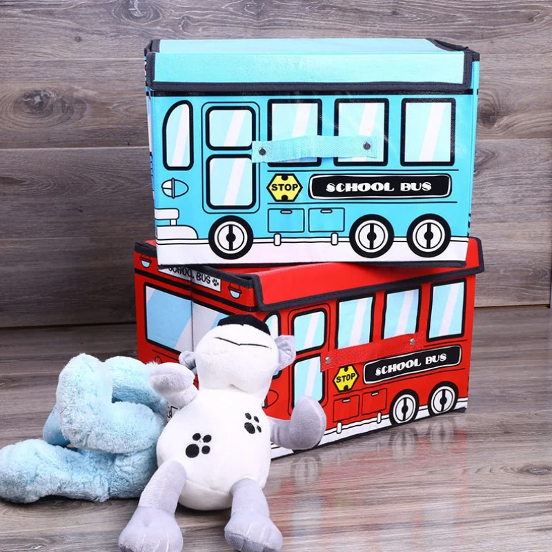 

Waterproof And Dustproof Storage Box Car Box Film Box Cartoon Small Clothing Storage Box Non-woven Storage Box