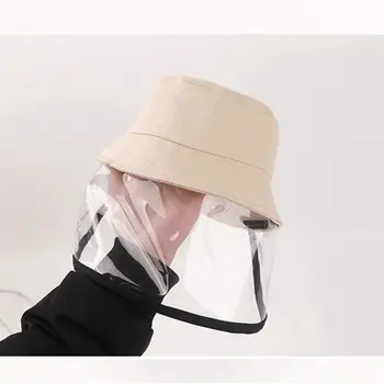 

5PCS DHL Free Shipping Outdoor Adjustable Full Fisherman Hat Antibacterial Bacteria Anti-Spitting Protective bucket mask hats