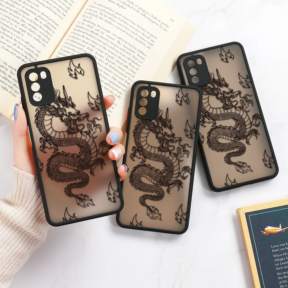 Per Redmi Note 7 Custodia Per Xiaomi Redmi Note 10 Pro Case Redmi 9 9T 9C 9A Note 7 8 9 9S 10 Pro Max 10S Dragon Protection Coque
